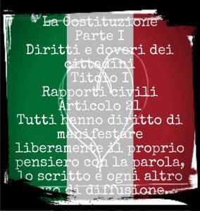 Art 21 Costituzione Italiana - Politica e Fotografia